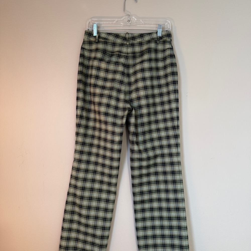 Reformation Franklin Pant size 4 Small Green Plaid Academia Preppy - Picture 6 of 10